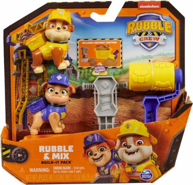 Figurice RUBBLE & CREW dvojni paket s kinetičnim peskom