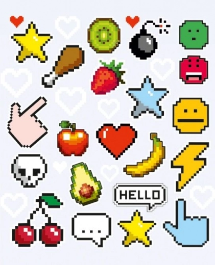 Obliži Pixele mali list