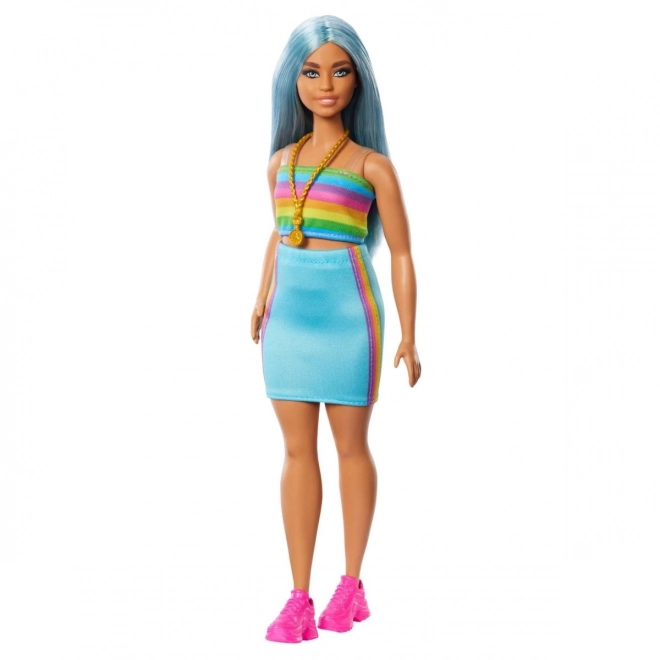 Barbie Fashionistas dolgi modri lasje