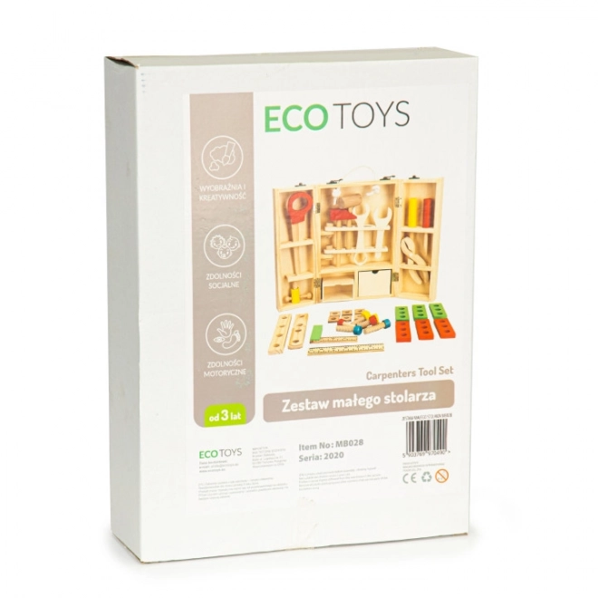 Leseno orodje v delavniskem boksu, set XXL ECOTOYS