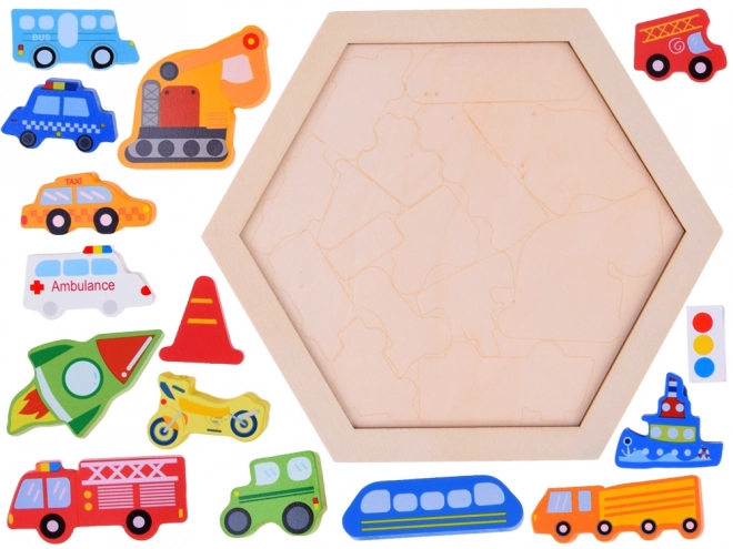 Leseno puzzle Vozila