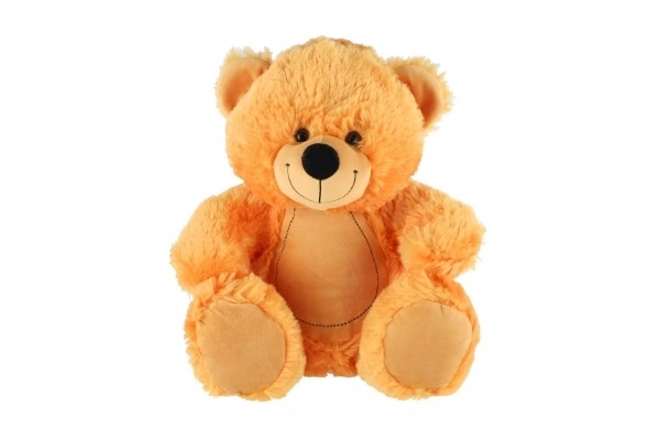 Medved sedeči pliš 38cm bež v vrečki 0+