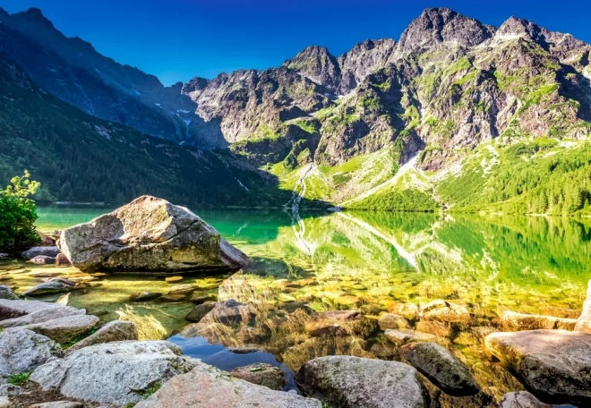 Sestavljanka 1500 koščkov Morsko oko – sončni vzhod, Tatre