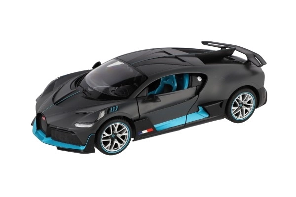 Auto RC Buggatti Divo sivo plast 32cm 2,4GHz na dalj. upravljanje na baterije v škatli 43x18x25cm
