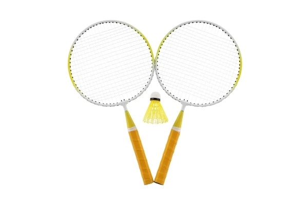 Otroški badminton komplet kovina/plastika z dvema loparjema in košarico