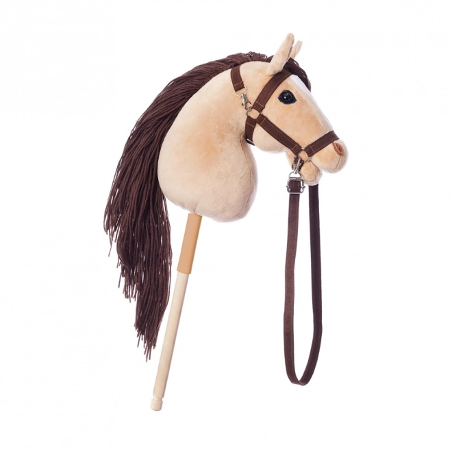 HOPPIHORSE konj na palici hobby horse velikost A3 bež