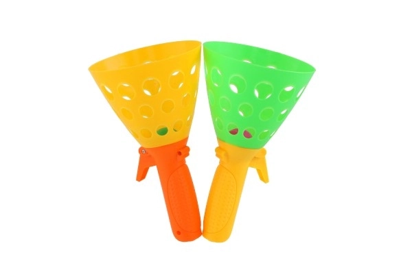 Lovljenje žoge igra / lovljenje žogice 2 kosa plastika 19 cm + 3 žogice v mreži