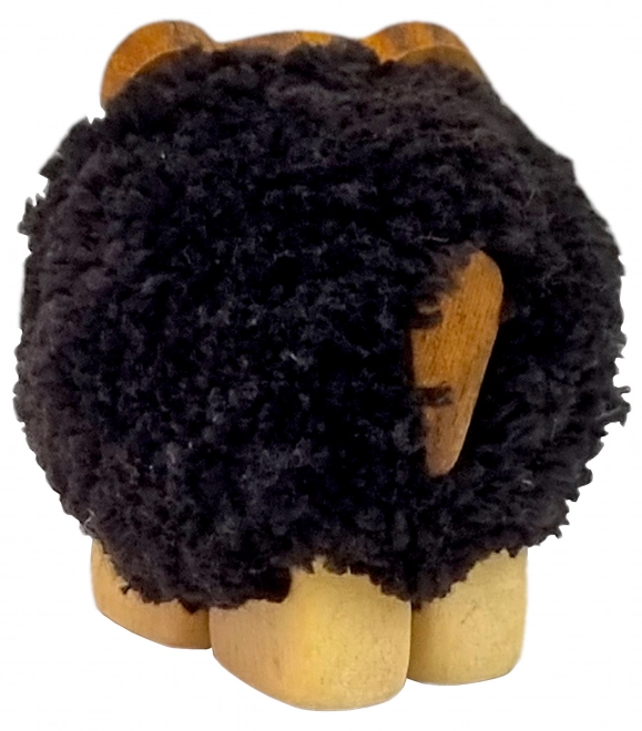 Lesena dekorativna figura Medved XL Pompon