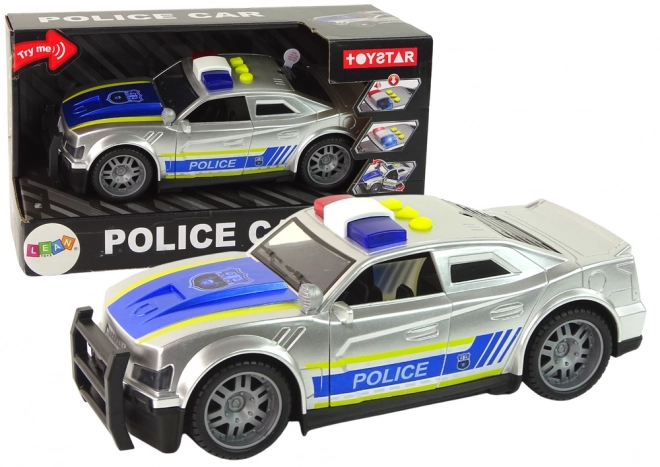 Policijski avto 1:14 Luči Zvok Srebrna