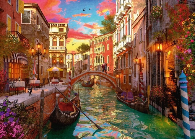 Ravensburger sestavljanka Romantične Benetke 1000 koščkov