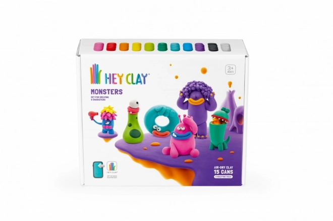 Hej Clay plastični set Pošasti