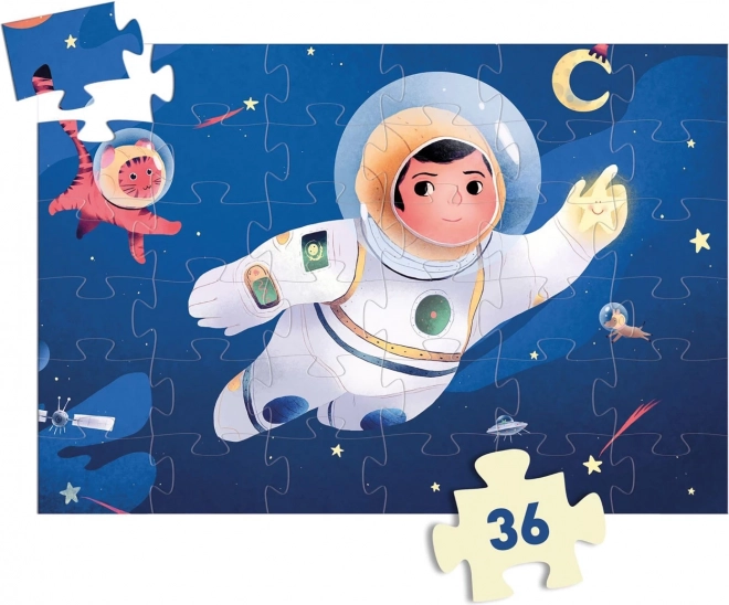 Sestavljanka Astronavt na Luni 36 kosov