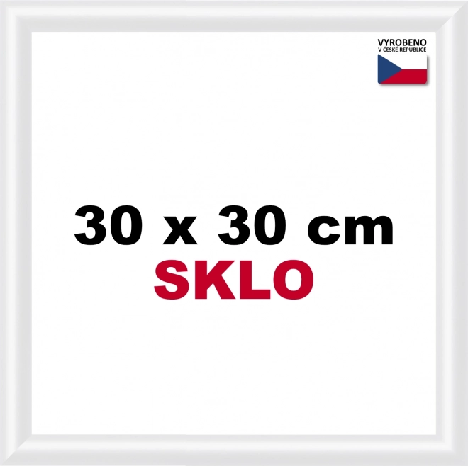 Plastičen okvir 30x30 cm bel