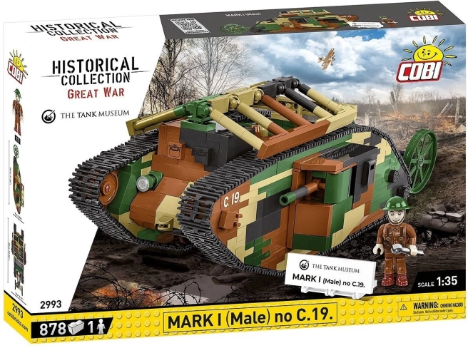Konstruktor COBI tank Mark I (Male) – 878 kosov