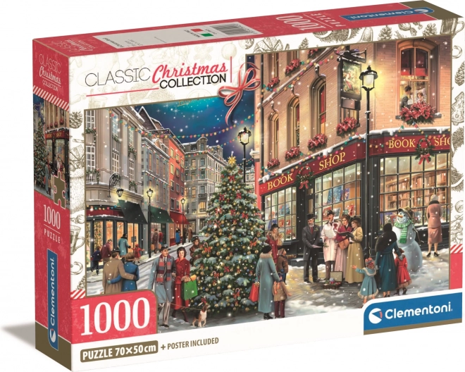 Puzzle Božična sprehod 1000 kosov Clementoni