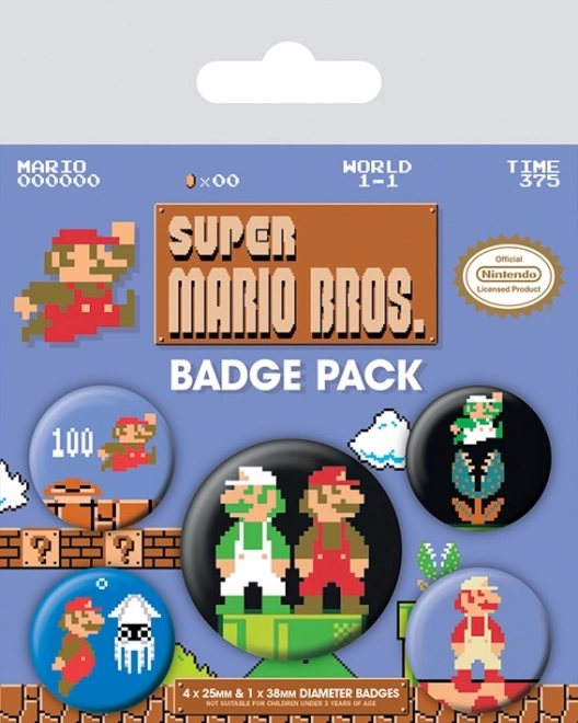 Set značk Super Mario Bros