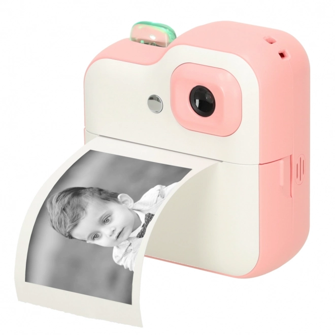 Otroški instantni fotoaparat s termičnim tiskom 24MP s 1GB pomnilnika – roza