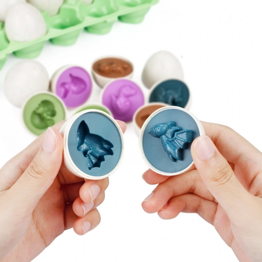 Izobraževalni komplet jajc Dinosaur Jigsaw Sorter 12 kosov