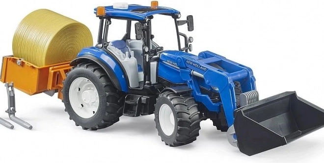 Bruder traktor New Holland T5.120 s čelnim nakladačem in korito