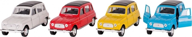 Avtomobilček na vzmetni pogon Renault 4 rumen