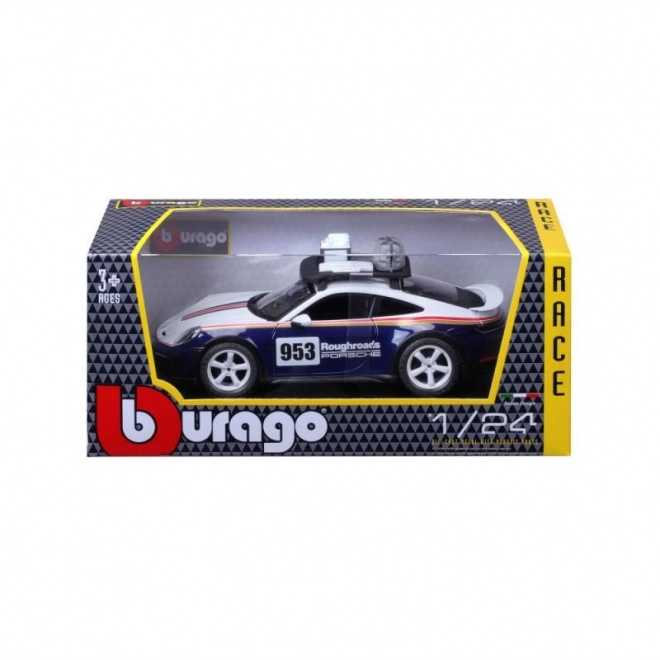 Bburago 1:24 Dirkaški - Porsche 911 Dakar - Modra 953 Groba cesta
