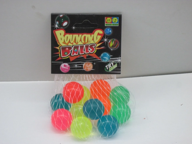 Set 12 skakalnih žogic 2,5 cm