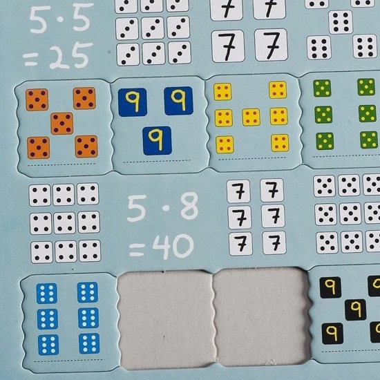 Larsen Učno puzzle Množenje s kockami