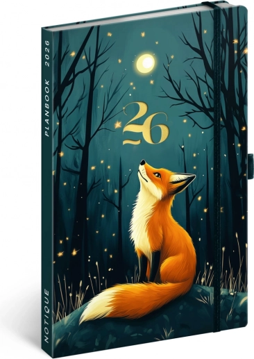 Dnevnik in beležnica PLANBOOK Lisica 2026