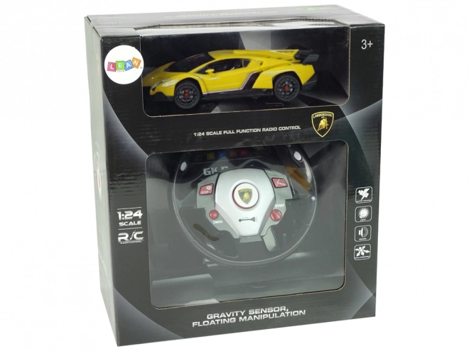 Daljinsko vodeno Lamborghini Veneno Rumena 2.4G daljinsko upravljanje volana Zvočne luči