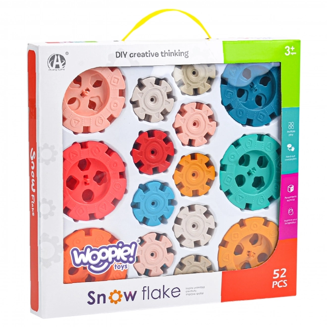 Konstrukcijske kocke Wafle Ježki 52 kos