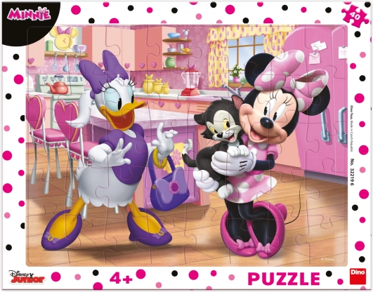 Dino puzzle Minnie rožnata 40 kosov