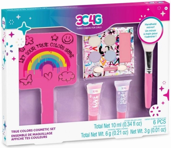 Kozmetični set True Colors z ogledalcem od 3C4G