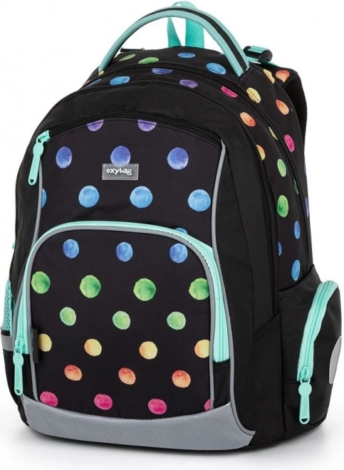 OXYBAG Šolski komplet 3 kosi OXY GO Pikice