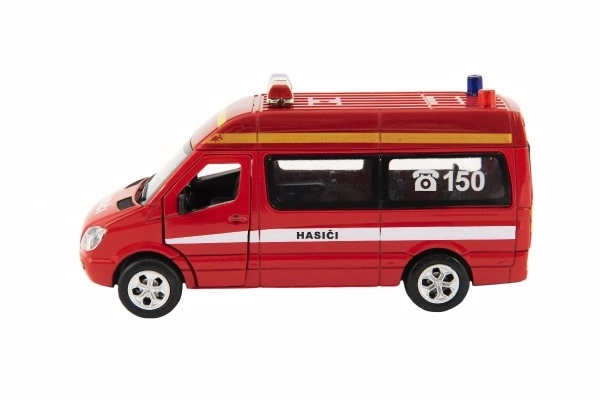 Gasilski avto s svetilkami 15 cm