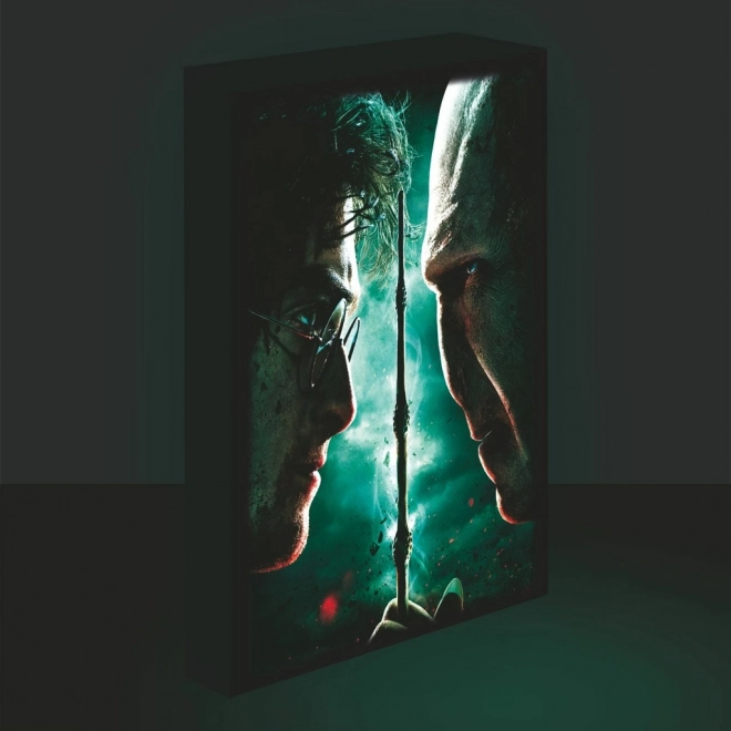 LED slika Sveteča 30x40, Harry Potter - Harry proti Voldemortu
