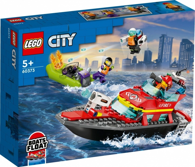 LEGO® City 60373 Gasilska reševalna ladja in čoln