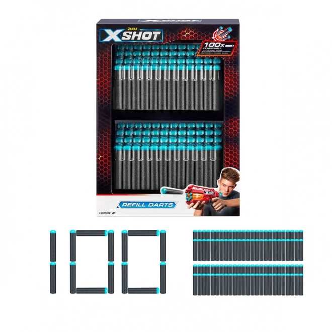 Set 100 penušastih nabojev X-Shot Excel