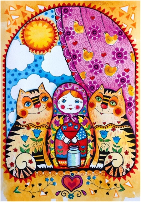 Sestavljanka Matryoshka 500 kosov ANATOLIAN