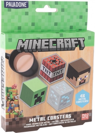 Minecraft kovinski podstavki – komplet 4 kosov