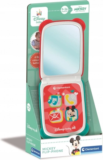 Clementoni Baby Mickey zložljiv pametni telefon za otroke