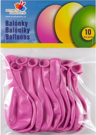Komplet 10 Roza Napihljivih Balonov 26cm