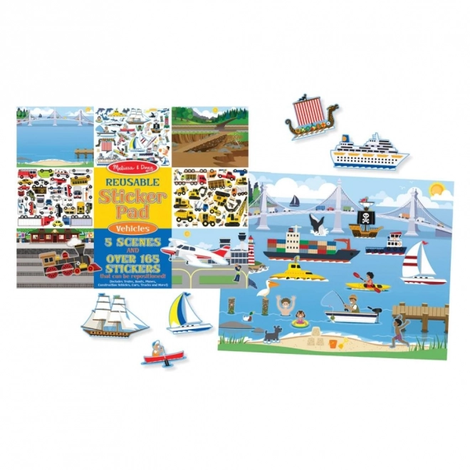 Melissa & Doug - večkratne nalepke Vozila