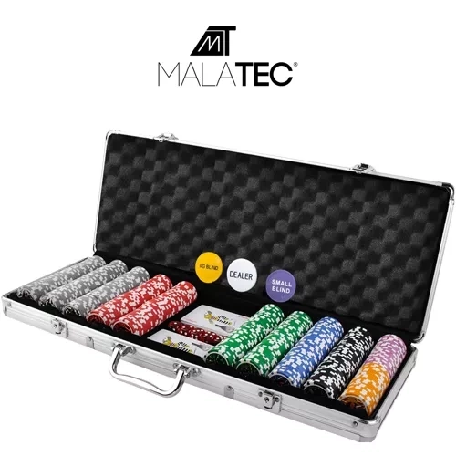 Poker - komplet 500 žetonov v HQ kovčku