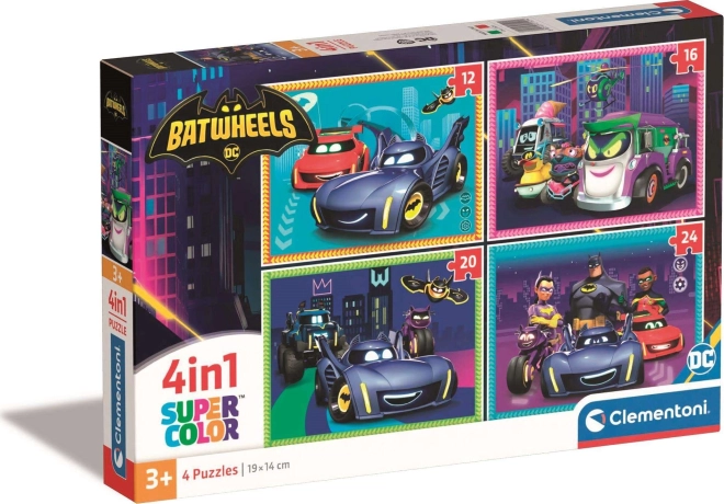 Sestavljanka Batwheels 4v1 (12, 16, 20, 24 koščkov)