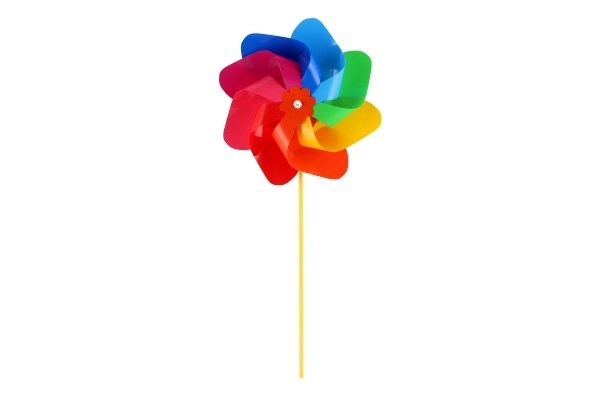 Vetrnica premer 22 cm barvni mavrični plast 47 cm