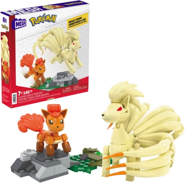 Gradbeni komplet MEGA Pokémon evolucija Vulpixa in Ninetales