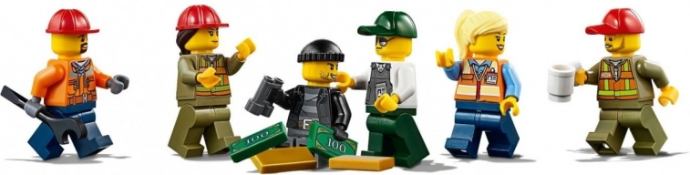 Popolna železniška infrastruktura in minifigure