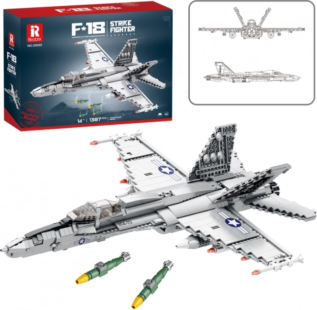 Konstrukcijske kocke Lovec F-16 Fighting Falcon