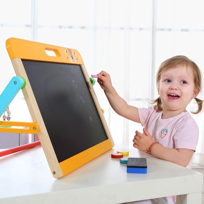Otroška magnetna in kredna tabla 2v1 Tooky Toy