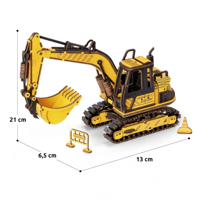 RoboTime lesene 3D puzzle - Bager